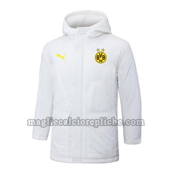 cappotto di cotone calcio borussia dortmund 2024 2025 bianco