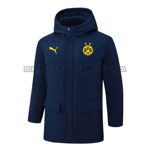 cappotto di cotone calcio borussia dortmund 2024 2025 blu