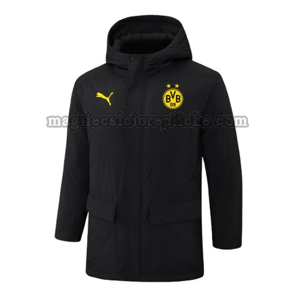 cappotto di cotone calcio borussia dortmund 2024 2025 nero