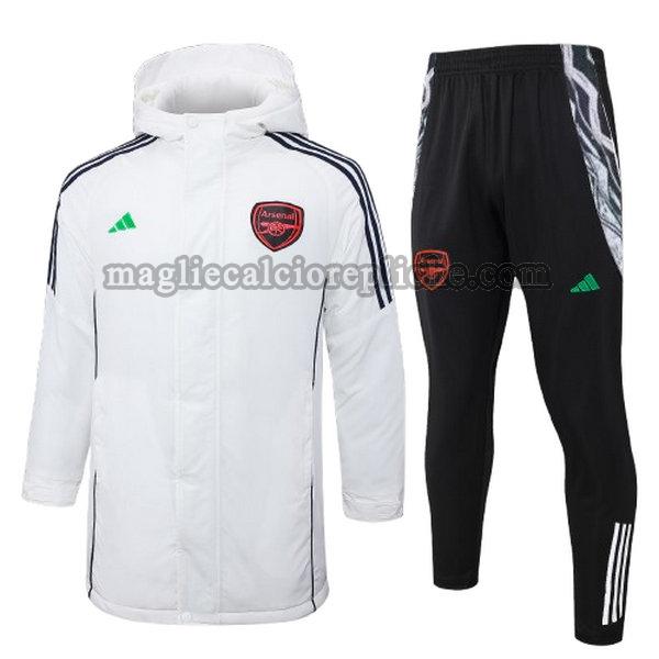 cotton padded clothes calcio arsenal 2024 2025 completo bianco