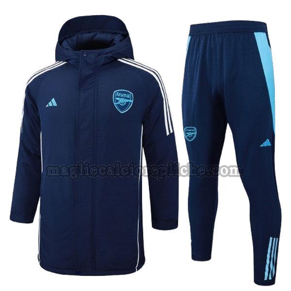 cotton padded clothes calcio arsenal 2024 2025 completo blu