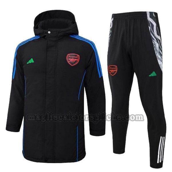 cotton padded clothes calcio arsenal 2024 2025 completo nero