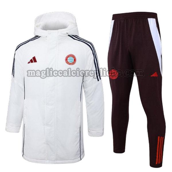 cotton padded clothes calcio bayern münchen 2024 25 completo bianco