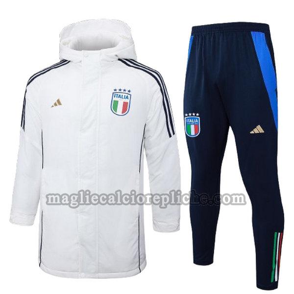 cotton padded clothes calcio italia 2024 2025 completo bianco