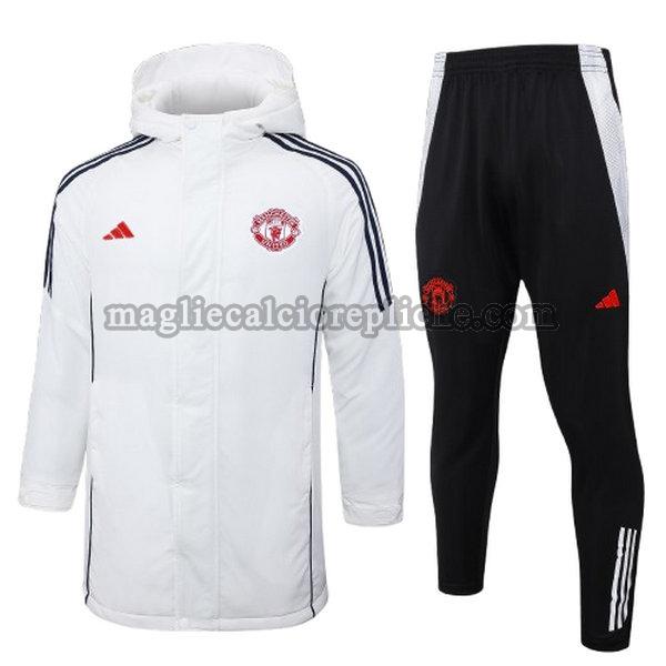 cotton padded clothes calcio manchester united 2024 2025 completo bianco