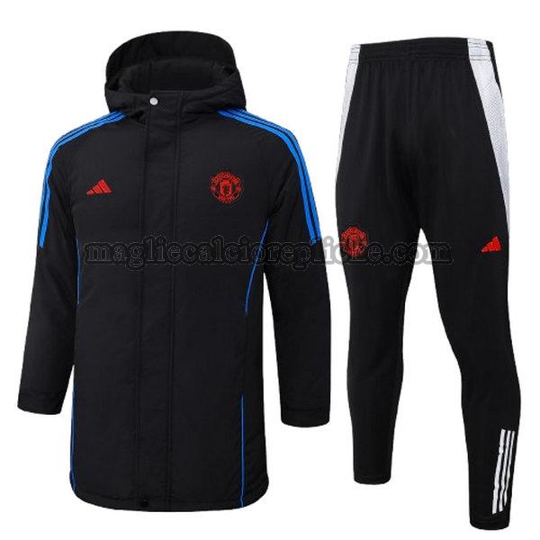 cotton padded clothes calcio manchester united 2024 2025 completo nero