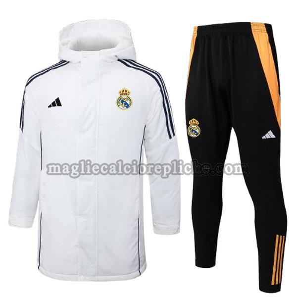 cotton padded clothes calcio real madrid 2024 2025 completo bianco