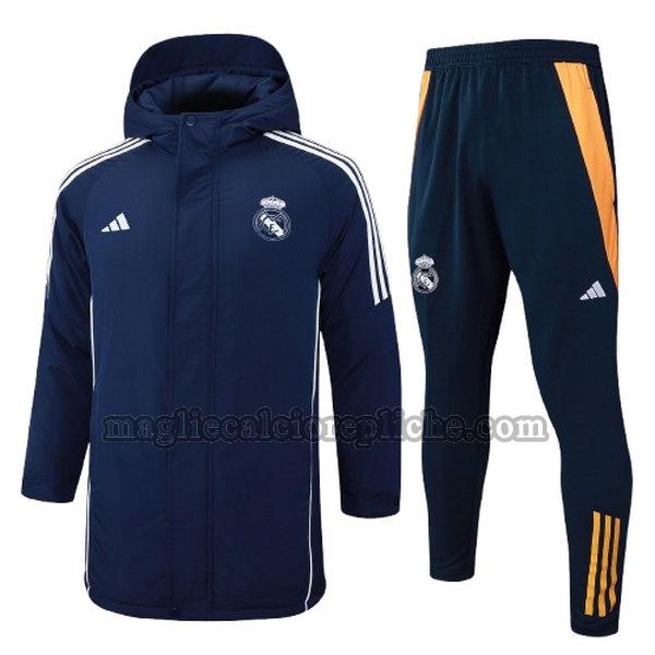 cotton padded clothes calcio real madrid 2024 2025 completo blu