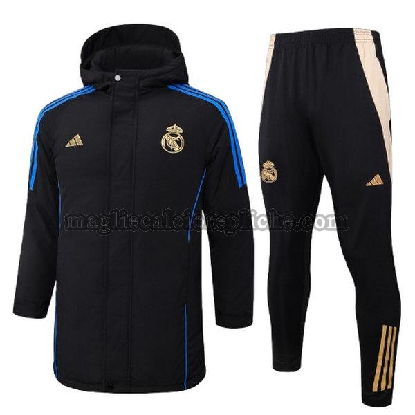 cotton padded clothes calcio real madrid 2024 2025 completo nero