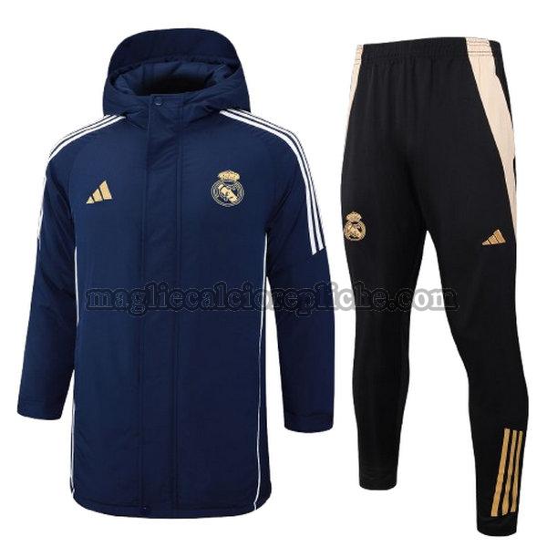 cotton padded clothes calcio real madrid 2024 25 completo blu