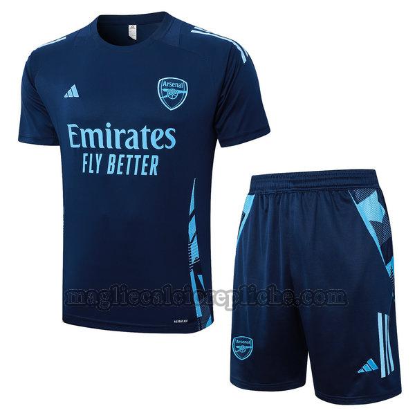 magliette formazione calcio arsenal 2024 2025 completo blu