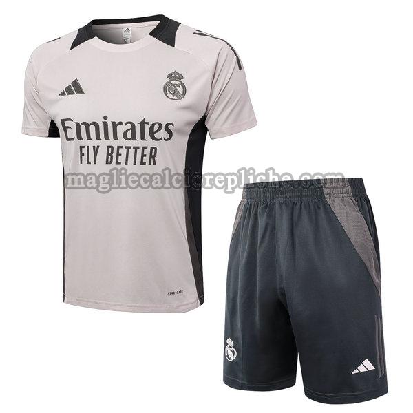 magliette formazione calcio real madrid 2024 2025 completo rosa