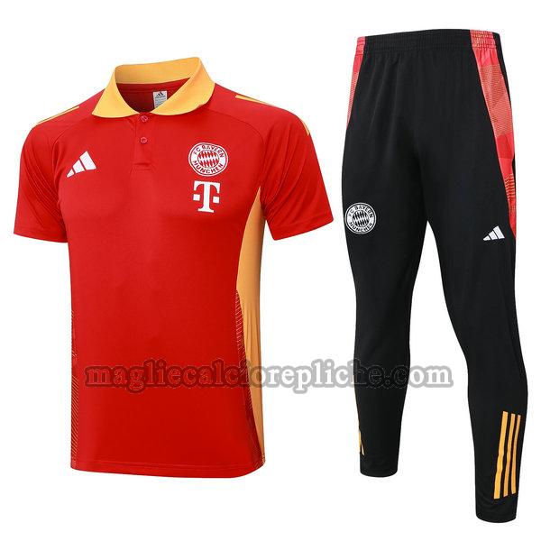 polos calcio bayern münchen 2024 2025 completo rosso