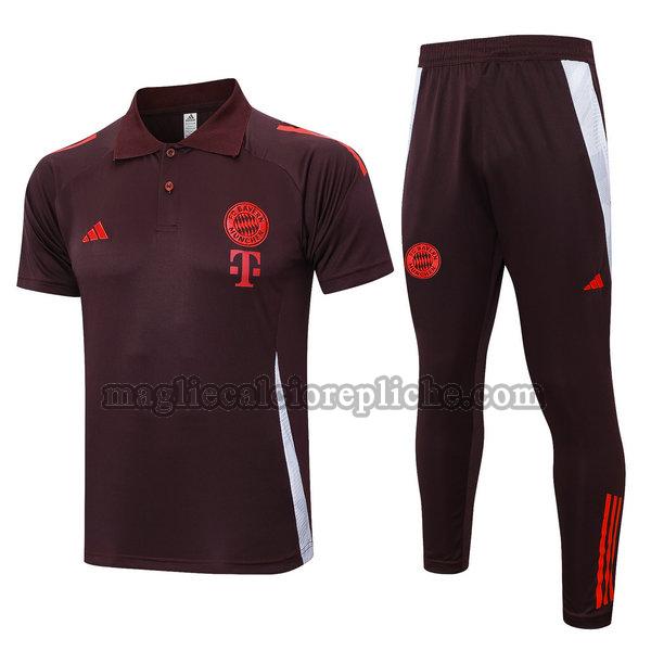 polos calcio bayern münchen 24 25 completo rosso