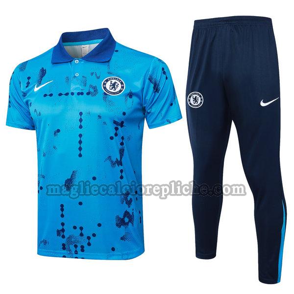 polos calcio chelsea 2024 2025 completo blu