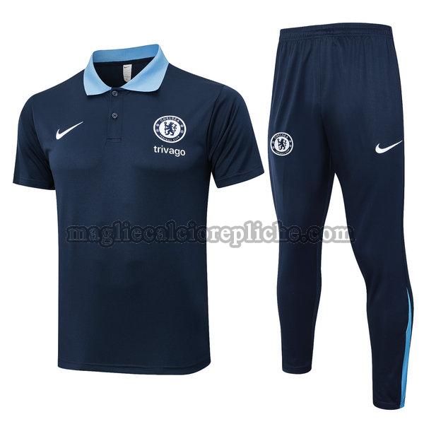 polos calcio chelsea 24 25 season completo blu