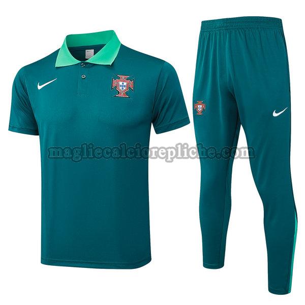 polos calcio portogallo 2024 completo verde