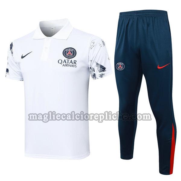 polos calcio psg 2024 2025 completo bianco