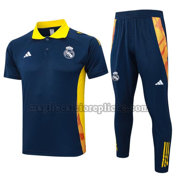 polos calcio real madrid 24 25 completo blu