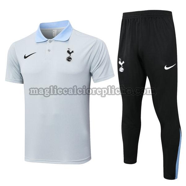 polos calcio tottenham hotspur 2024 2025 completo bianco