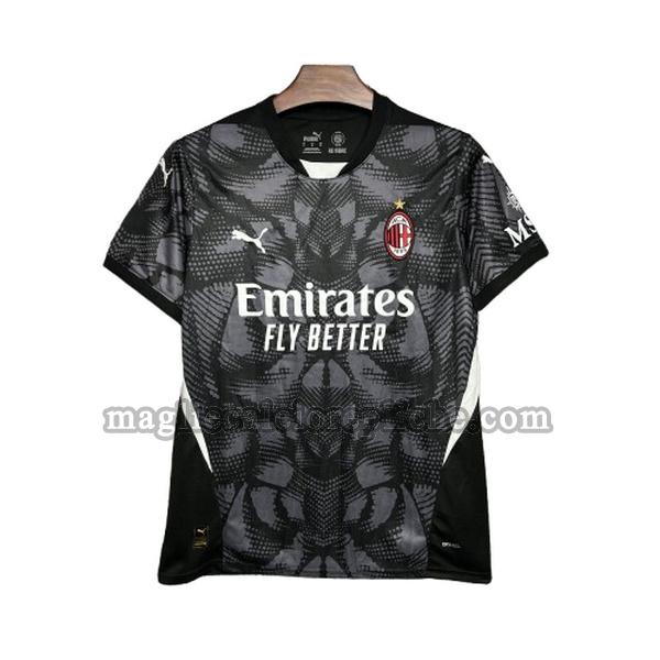 portera maglie calcio ac milan 2024 2025 thailandia nero