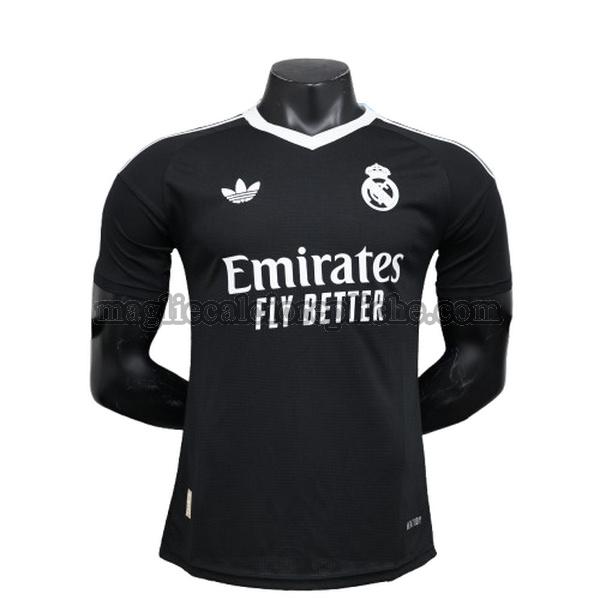 portiere maglie calcio real madrid 2024 player nero