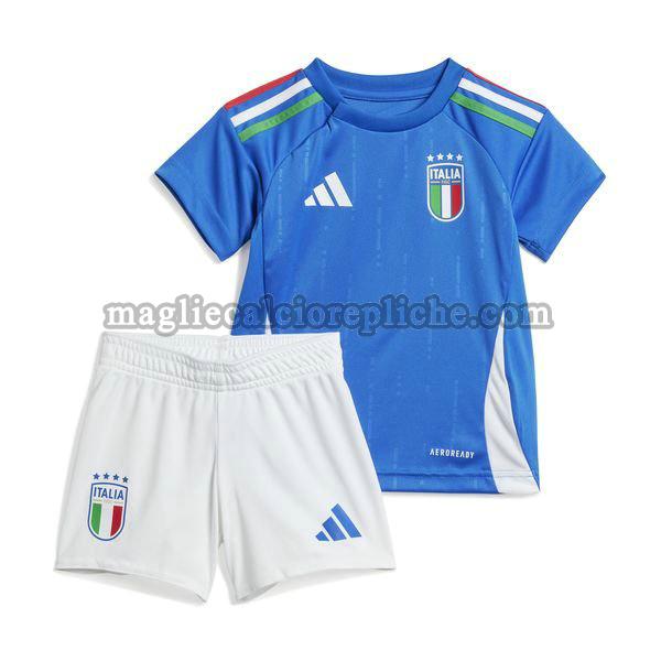 prima maglie calcio bambino italia 2024 blu