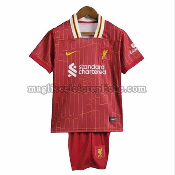 prima maglie calcio bambino liverpool 2024 2025 rosso