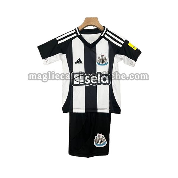 prima maglie calcio bambino newcastle united 2024 2025 nero bianco