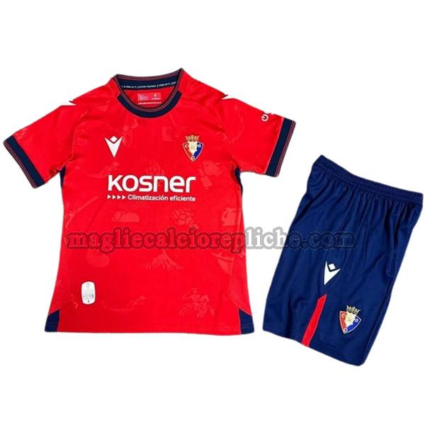 prima maglie calcio bambino osasuna 2024 2025 rosso