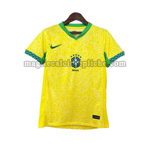 prima maglie calcio donna brasile 2024 giallo