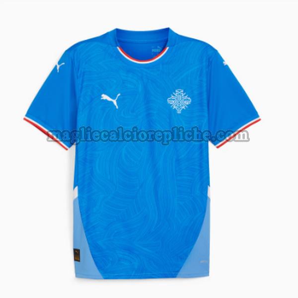 prima maglie calcio islanda 2024 thailandia blu