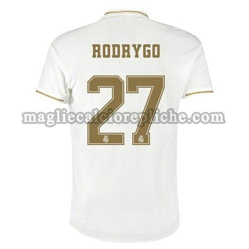 prima maglie calcio real madrid 2019-2020 rodrygo 27