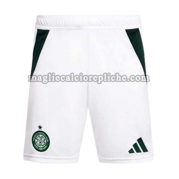 prima pantaloncini calcio celtic 2024 2025 bianco