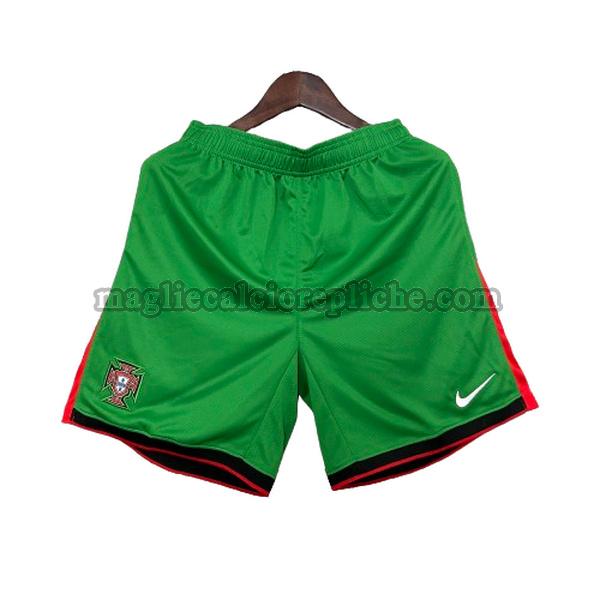 prima pantaloncini calcio portogallo 2024 verde