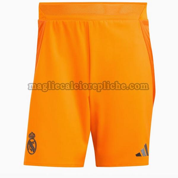 prima pantaloncini calcio real madrid 2024 2025 arancione