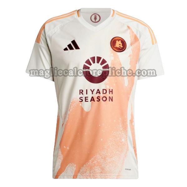 seconda maglie calcio as roma 2024 2025 thailandia bianco