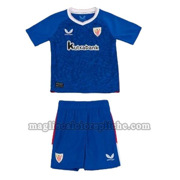 seconda maglie calcio bambino athletic bilbao 2024 2025 blu