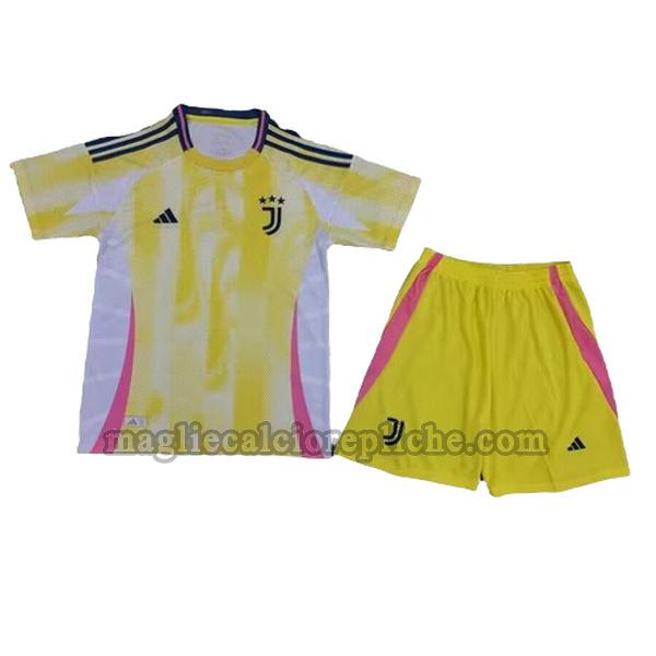 seconda maglie calcio bambino juventus 2024 2025 giallo