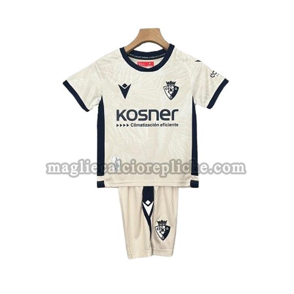 seconda maglie calcio bambino osasuna 2024 2025 bianco