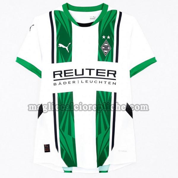 seconda maglie calcio borussia mönchengladbach 2024 2025 thailandia bianco verde