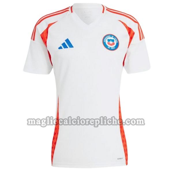 seconda maglie calcio cile 2024 thailandia bianco