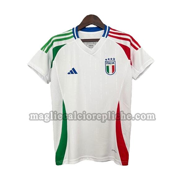 seconda maglie calcio donna italia 2024 bianco