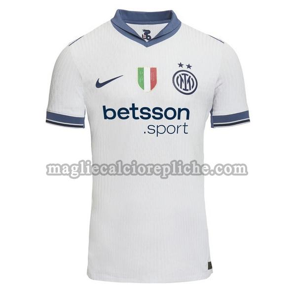 seconda maglie calcio inter 2024 2025 thailandia blu bianco