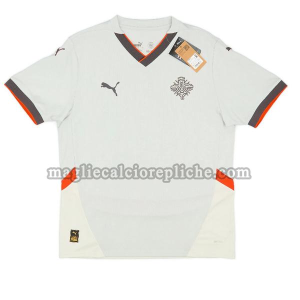 seconda maglie calcio islanda 2024 thailandia bianco