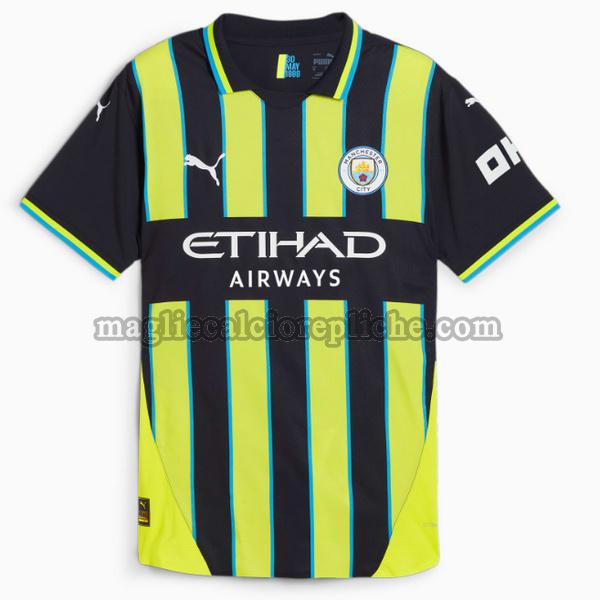 seconda maglie calcio manchester city 2024 2025 verde nero