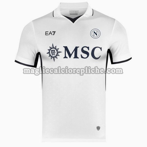 seconda maglie calcio napoli 2024 2025 thailandia bianco