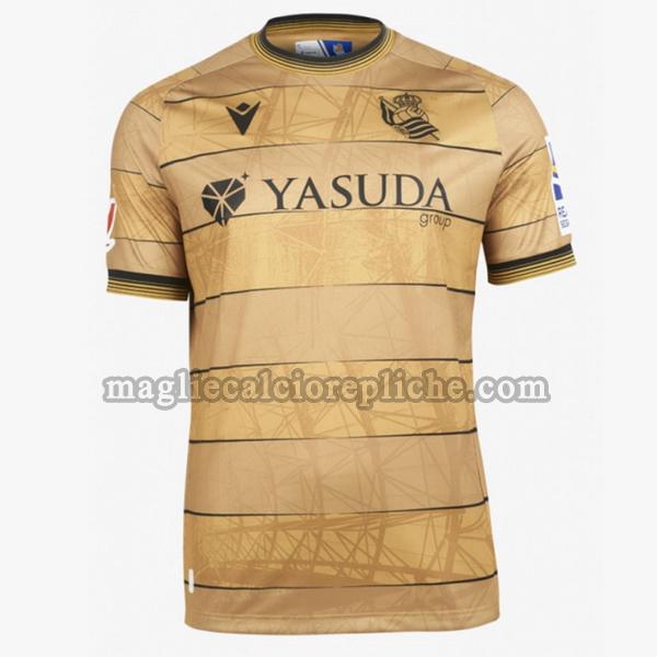 seconda maglie calcio real sociedad 2024 2025 thailandia giallo