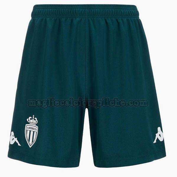 seconda pantaloncini calcio as monaco 2024 2025 verde