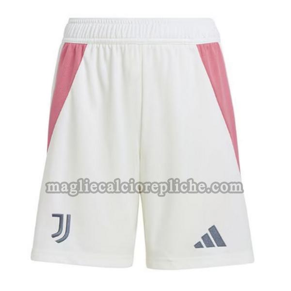 seconda pantaloncini calcio juventus 2024 2025 bianco